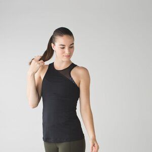 lululemon Womens 4 Meshed Up Tank EUC Vintage Athleisure Yoga